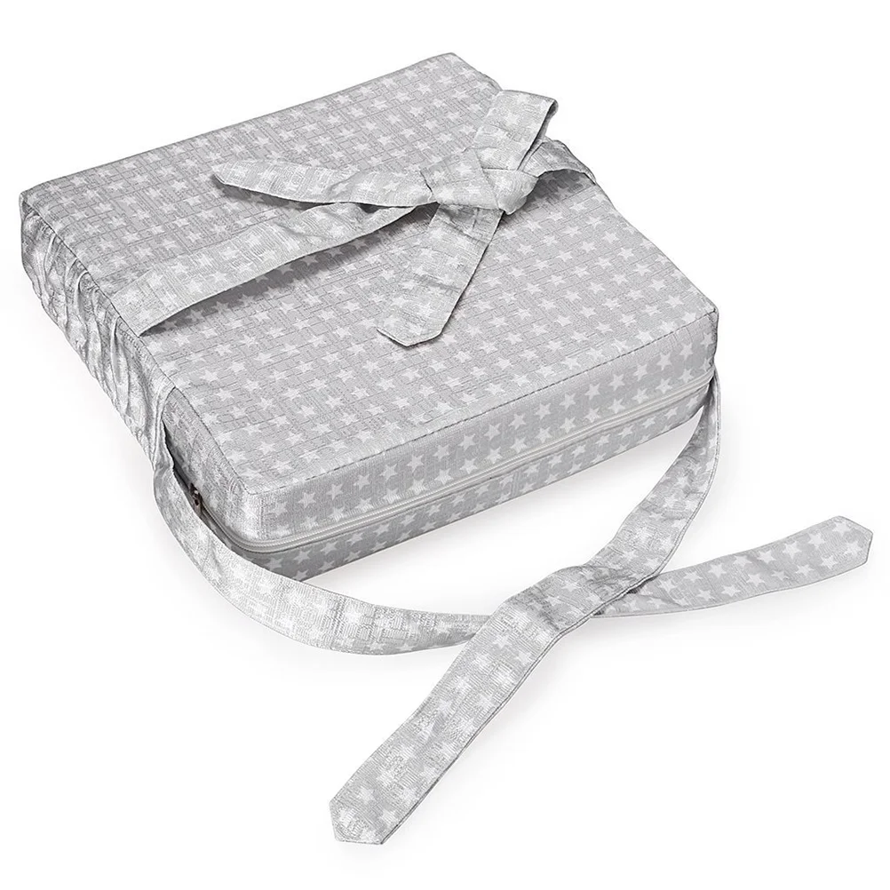 

Kids Placemats Dining Table Chair Heightening Cushion 32X32X8CM Children Pad Light Grey Toddler