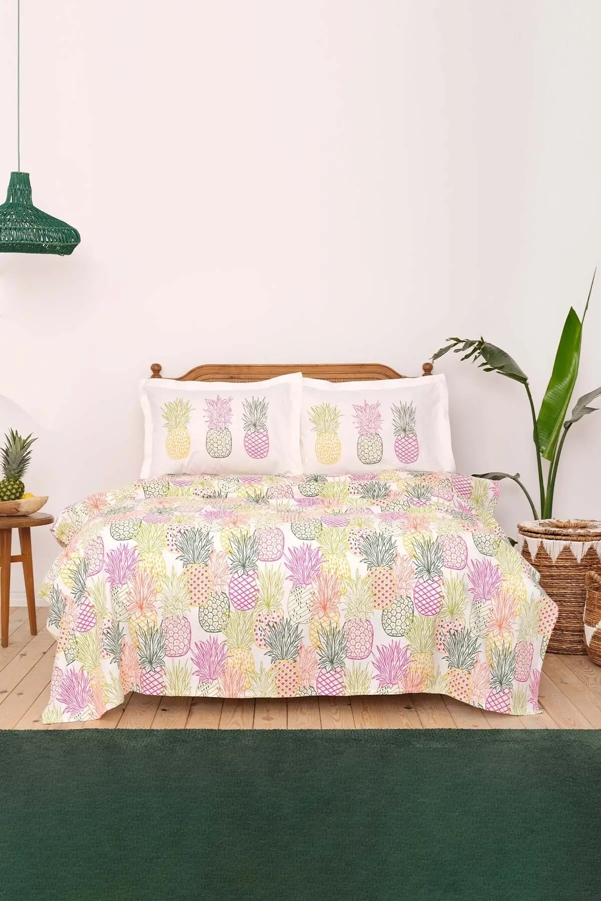 

Karaca Home Tropical 100 Cotton Double Pique Team Cotton 200x220 Wheel Pink Piqué & Pike Bed room Textile