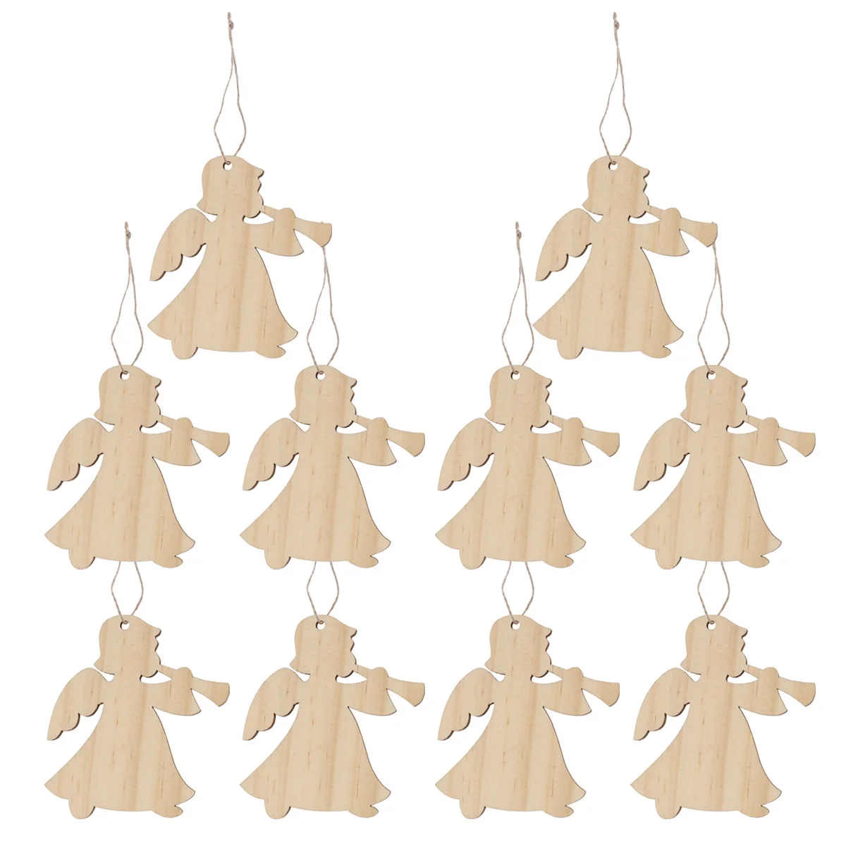 

Christmas Tags Gift Wood Hanging Wooden Favors Party Cutouts Wedding Decoration Decorations Vintage Tree Tag Embellishments