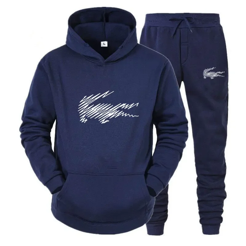 Мужской спортивный костюм из толстовки с капюшоном и брюк цвета размеры в