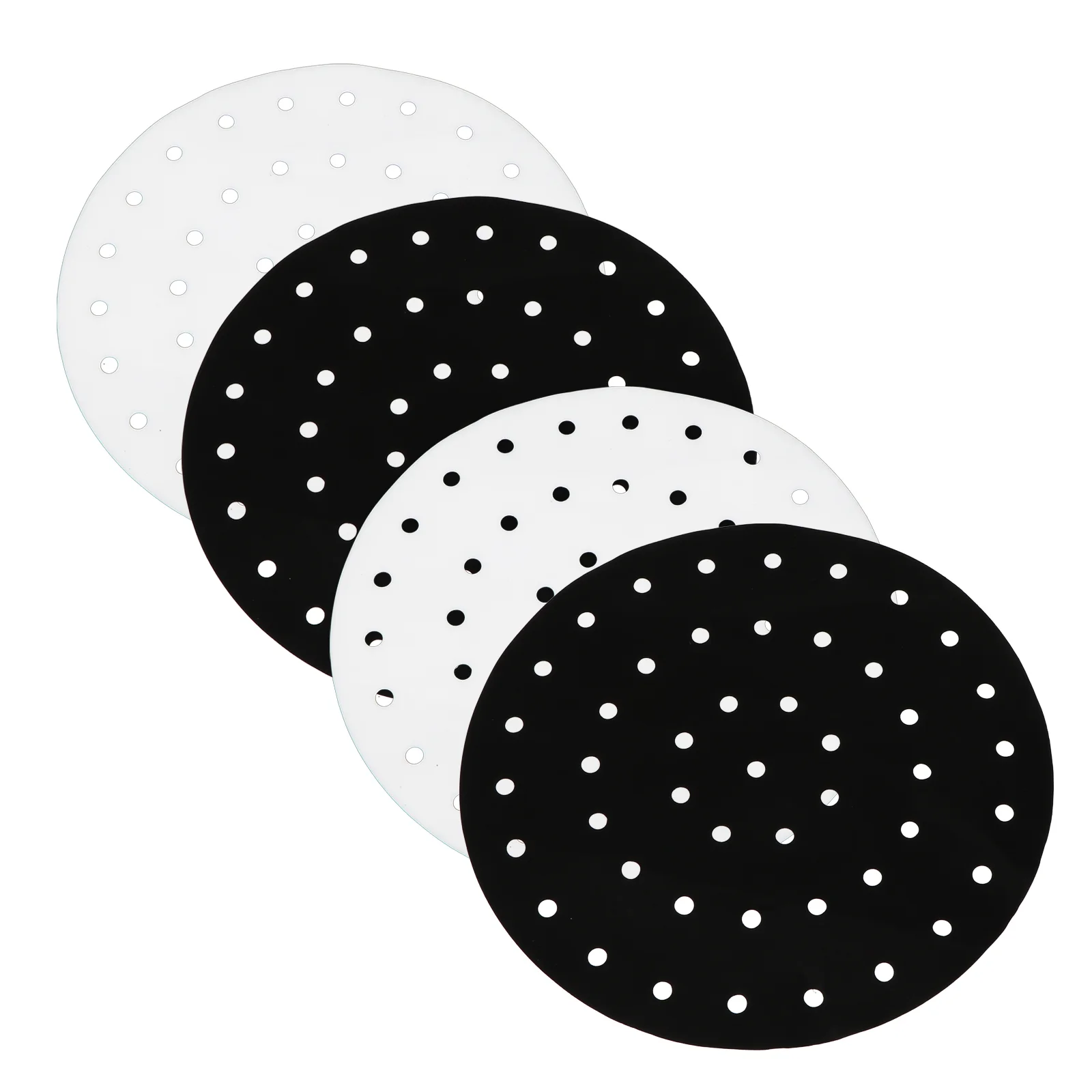 

Fryer Air Mat Liner Steamer Paper Liners Silicone Baking Round Sheets Parchment Steaming Grill Nonstick Padbasket Reusable Dim