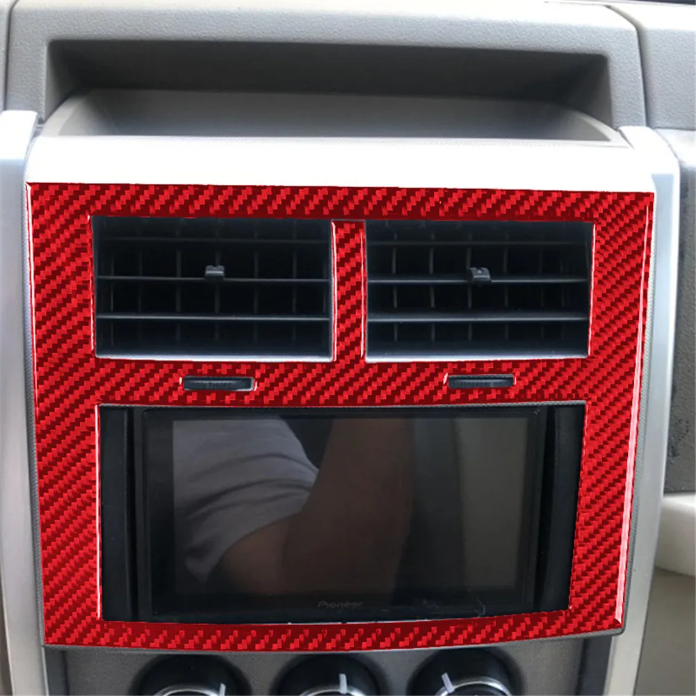 Для Jeep Liberty 2008 2009 2010 2011 2012 из углеродного волокна Центральная панель управления