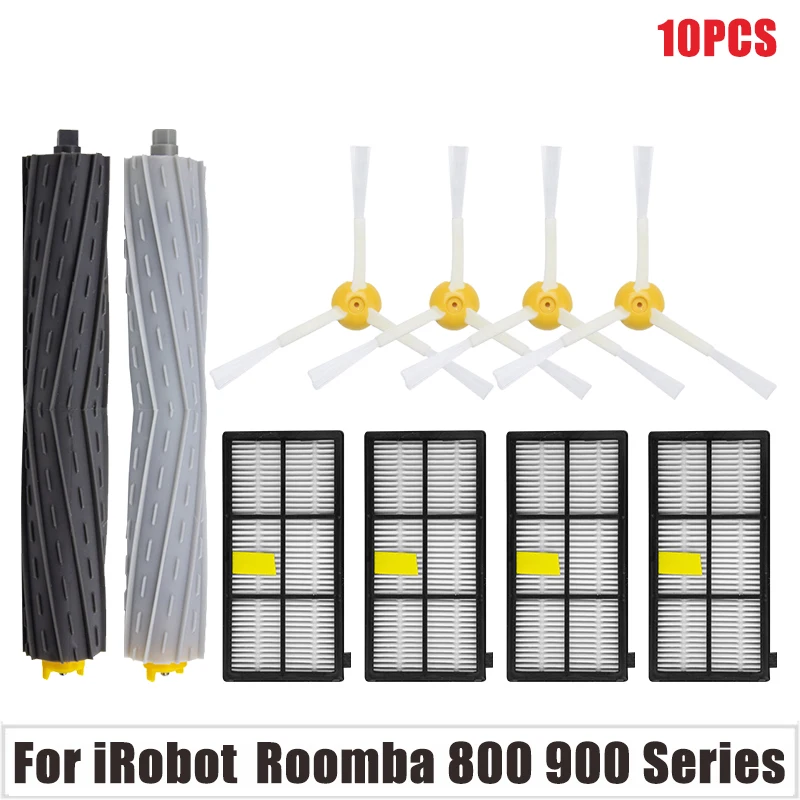 

Для iRobot Roomba 800 860 865 866 870 871 880 885 886 890 900 960 966 980 основная боковая щетка Hepa фильтр комплект деталей серии