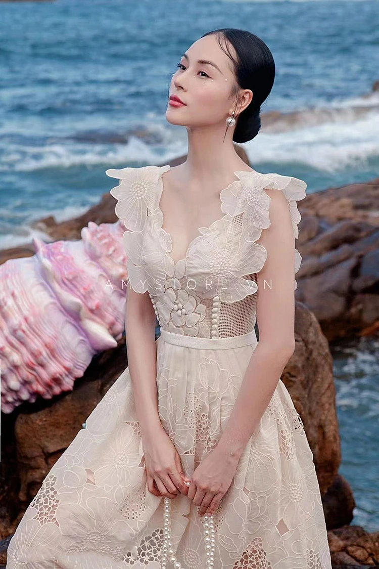 Женский Однотонный сарафан в стиле бохо элегантное пляжное платье без рукавов с