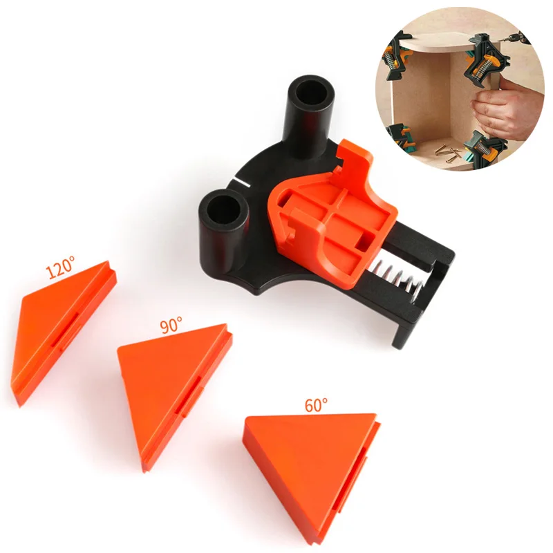 

4Pcs 90 Degree Right Angle Clamp Fixing Clip Photo Picture Frame Corner Woodworking Clip Positioning Fixture