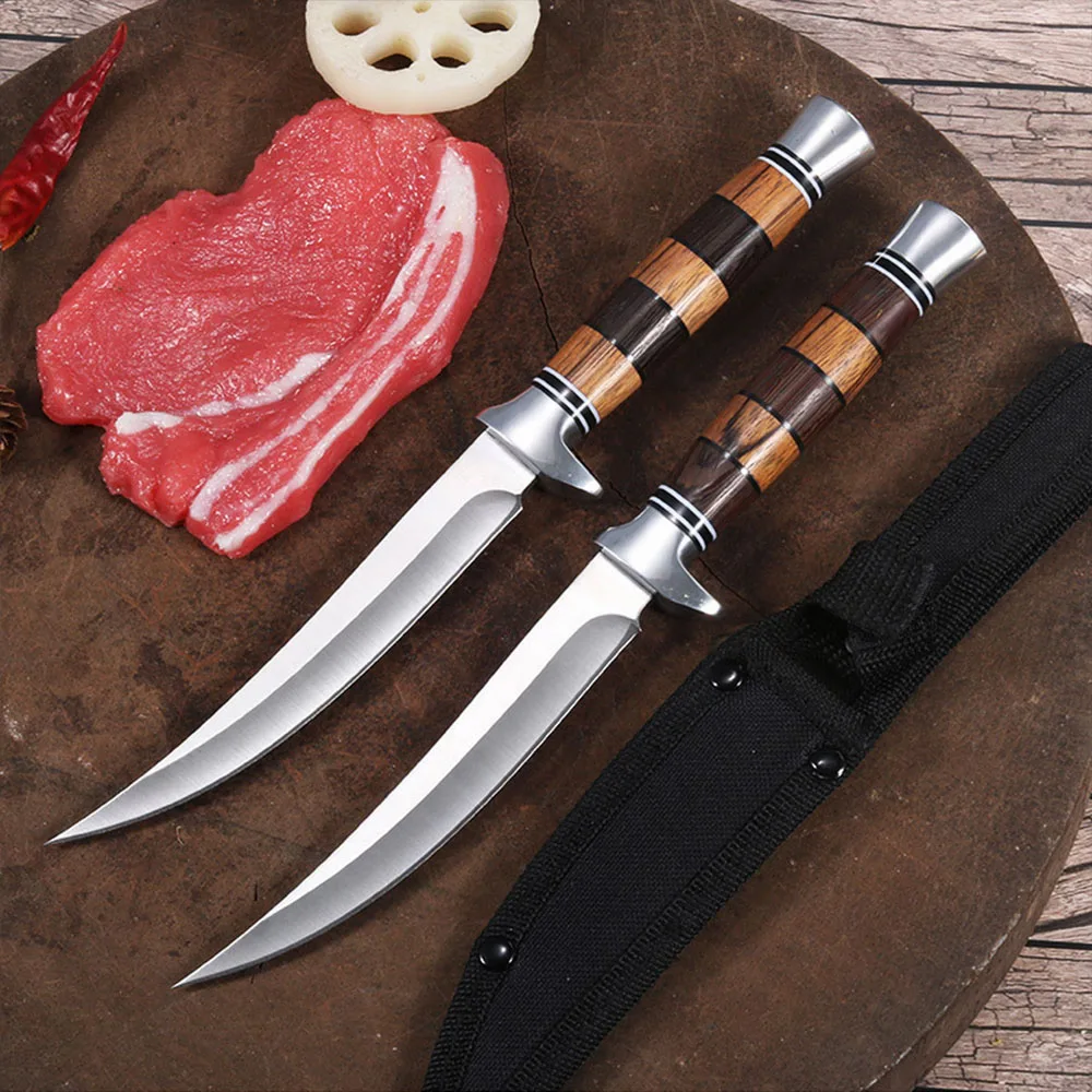 

Butcher Cooking Meat Vegetable Cutting Fishing Kitchen Items Boning Knife Stainless Steel Sharp Boning Knife Outdoor Knife Tools