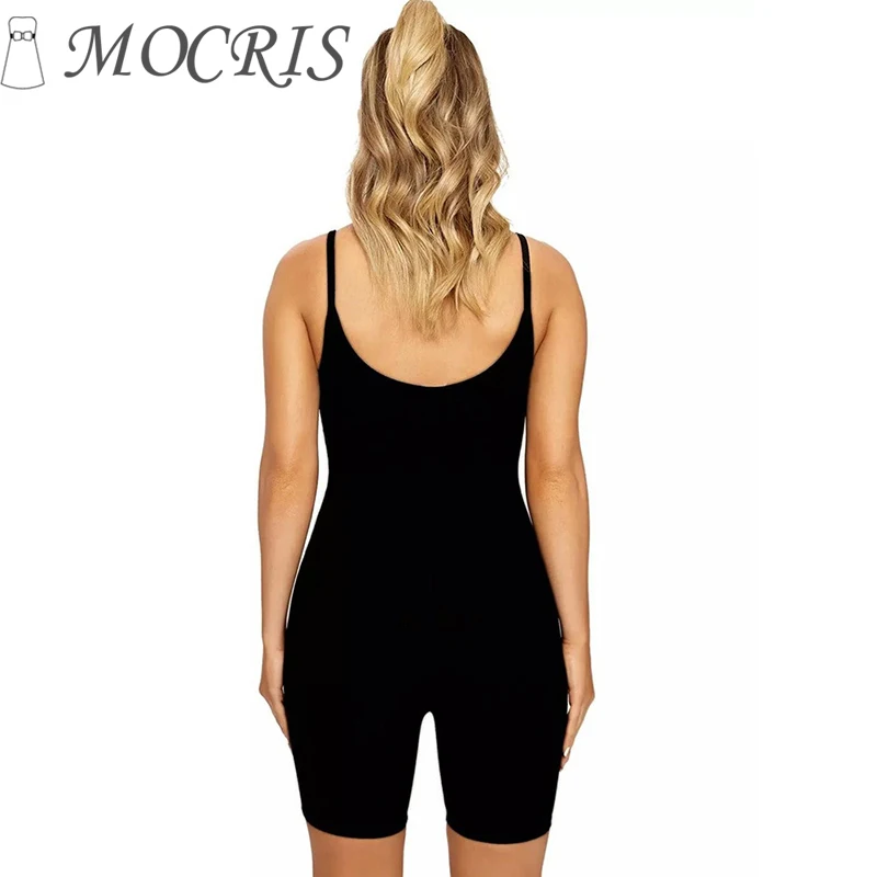 Black Romper Bar Club Bodycon Jumpsuit Bodysuit Women Clothes Skinny Spaghetti Strap Sleeveless Street Bodysuits Summer Clothing