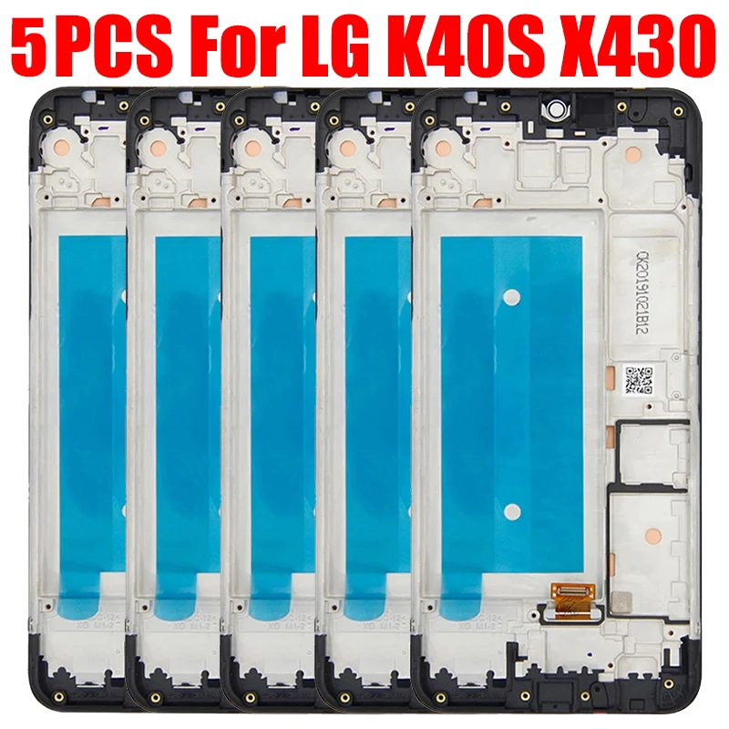 

5 шт./партия Оригинальный ЖК-дисплей для LG K40S X430 X430EMW ЖК-дисплей Панель Pantalla с сенсорным экраном дигитайзер стекло в сборе рамка
