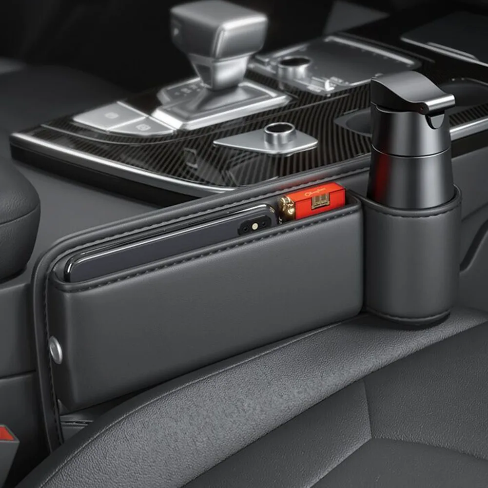 

Чехол-органайзер для автомобильных сидений, кожаный чехол с передним слотом для автомобильных аксессуаров