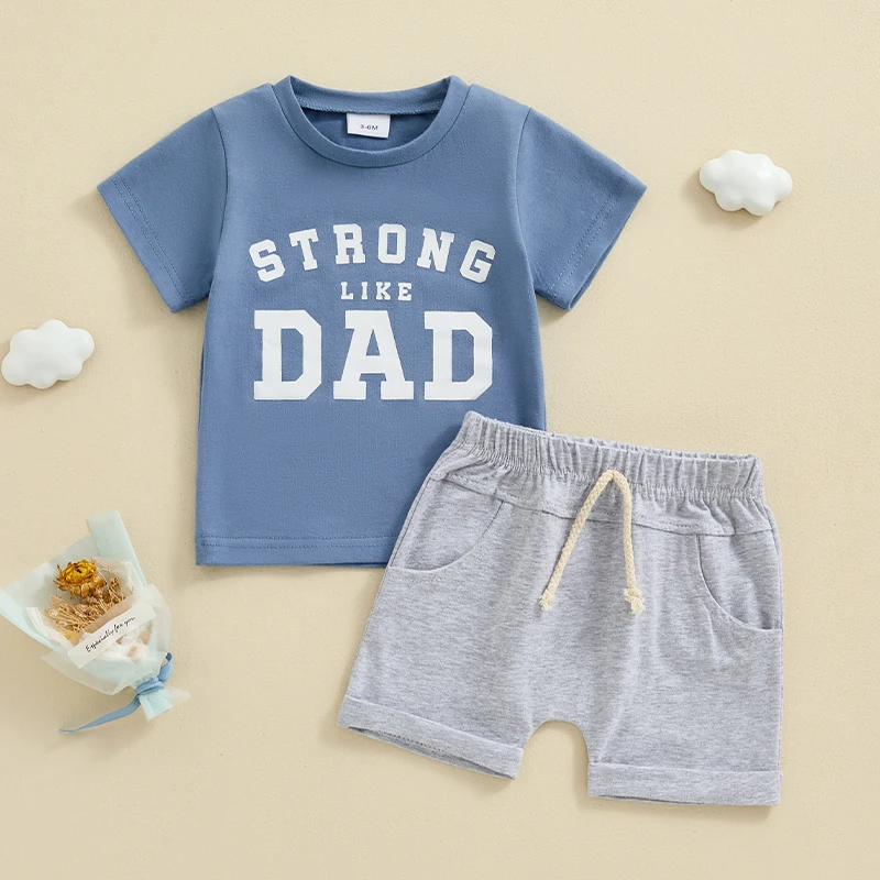 Kupretty одежда для маленьких мальчиков летняя футболка малышей Топы джоггеры