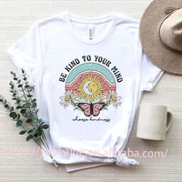 2022 hot selling custom logo butterfly graphic printing black cotton t shirts for women