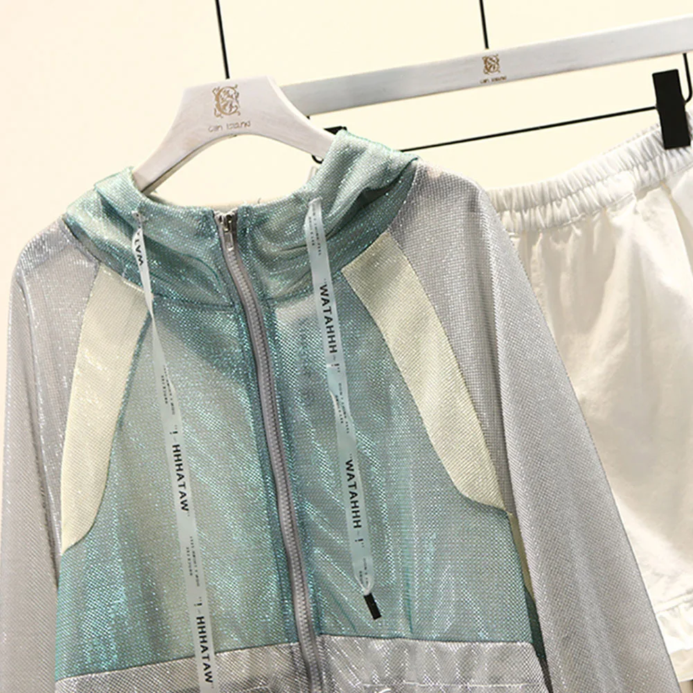 Спортивная повседневная прозрачная сетчатая тонкая куртка для женщин 2022 летнее