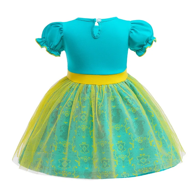 Летнее Детское Платье Для Косплея Девочек — Костюм Принцессы С Сетчатым