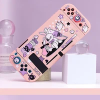 cute bunny protective shell tpu soft cover case anti fall game console housing case ns box for nintendo switch accessories