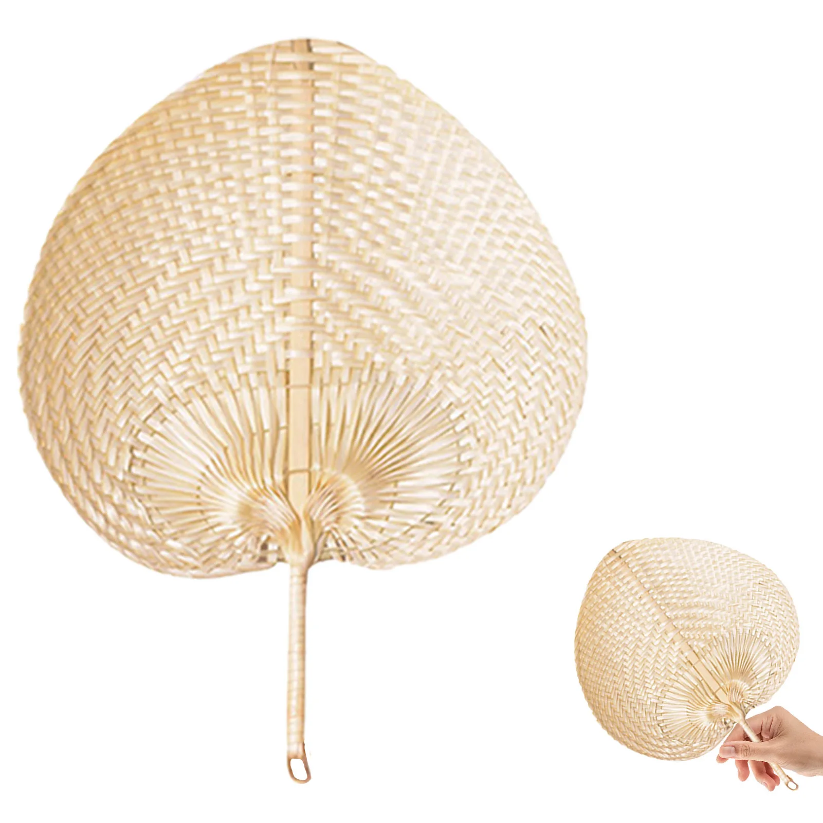 

Natural Bamboo Hand Fans Hand Weaving Fan For Summer Cooling Supplies Hand Fans For Home Office Decoration Birthday Home Gifts