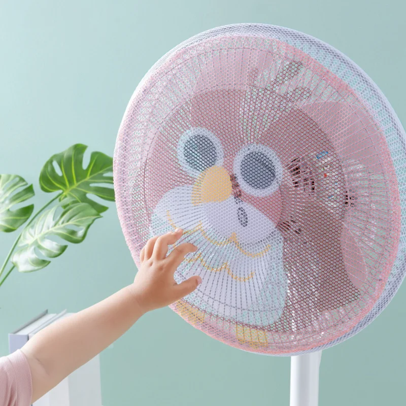 

1PCS Household Electric Fan Anti-pinching Dust Cover Child Protection Safety Dustproof Net Cover Finger Protector Zipper Fan Bag