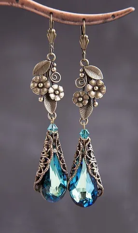 Золотые серьги-капельки NovoPublic