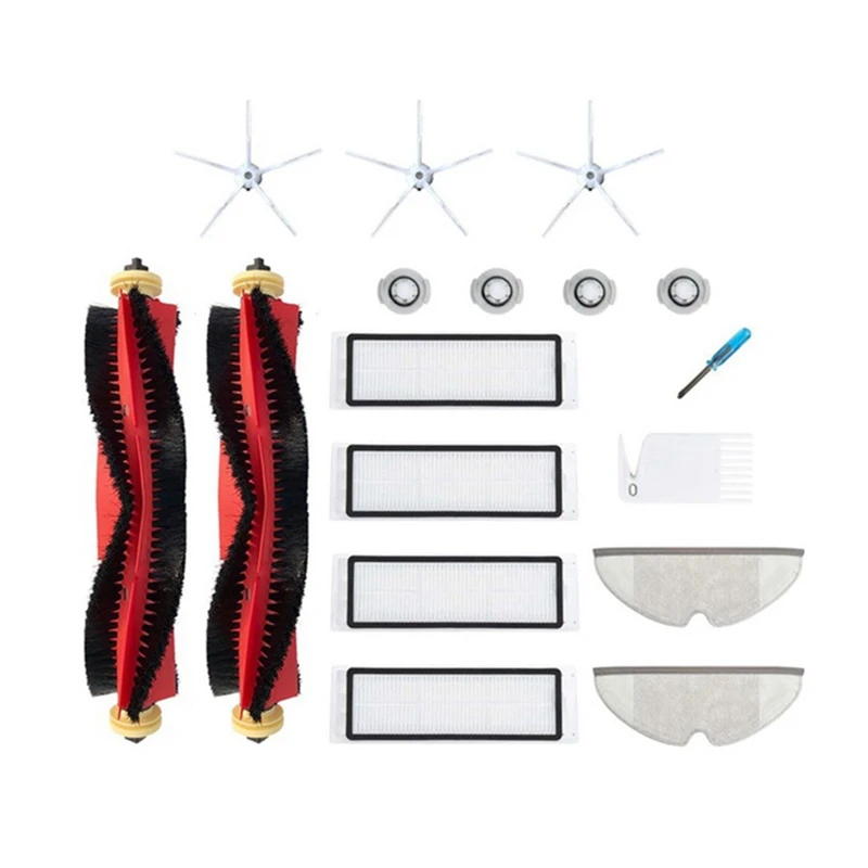 

Запчасти для пылесоса Xiaomi Roborock S6 S5 Max S60 S65, основная и боковая щетки, фильтр НЕРА, насадка на швабру