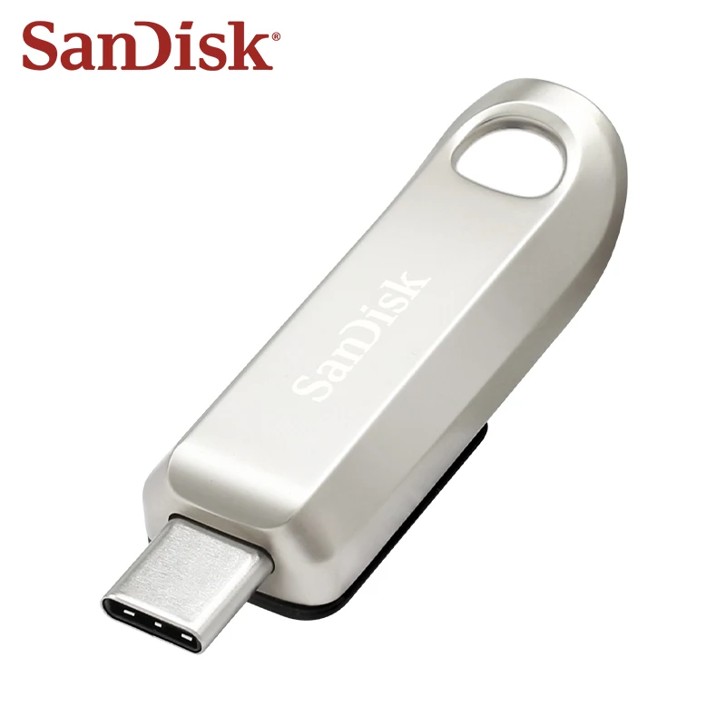 Фото Флеш-накопитель SanDisk Ultra Luxe CZ75 USB3.2 Gen1 Type-C, скорость до 400 МБ/с, металлический корпус, 64 ГБ, 128 ГБ, 256 ГБ, OTG, для телефона и ноутбука №2