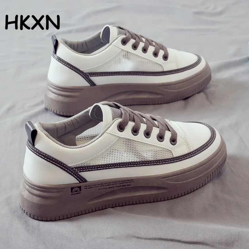 

Новинка весна-лето 2022, модная сетчатая дышащая небольшая Белая обувь, женская Универсальная Спортивная повседневная Папина обувь Y