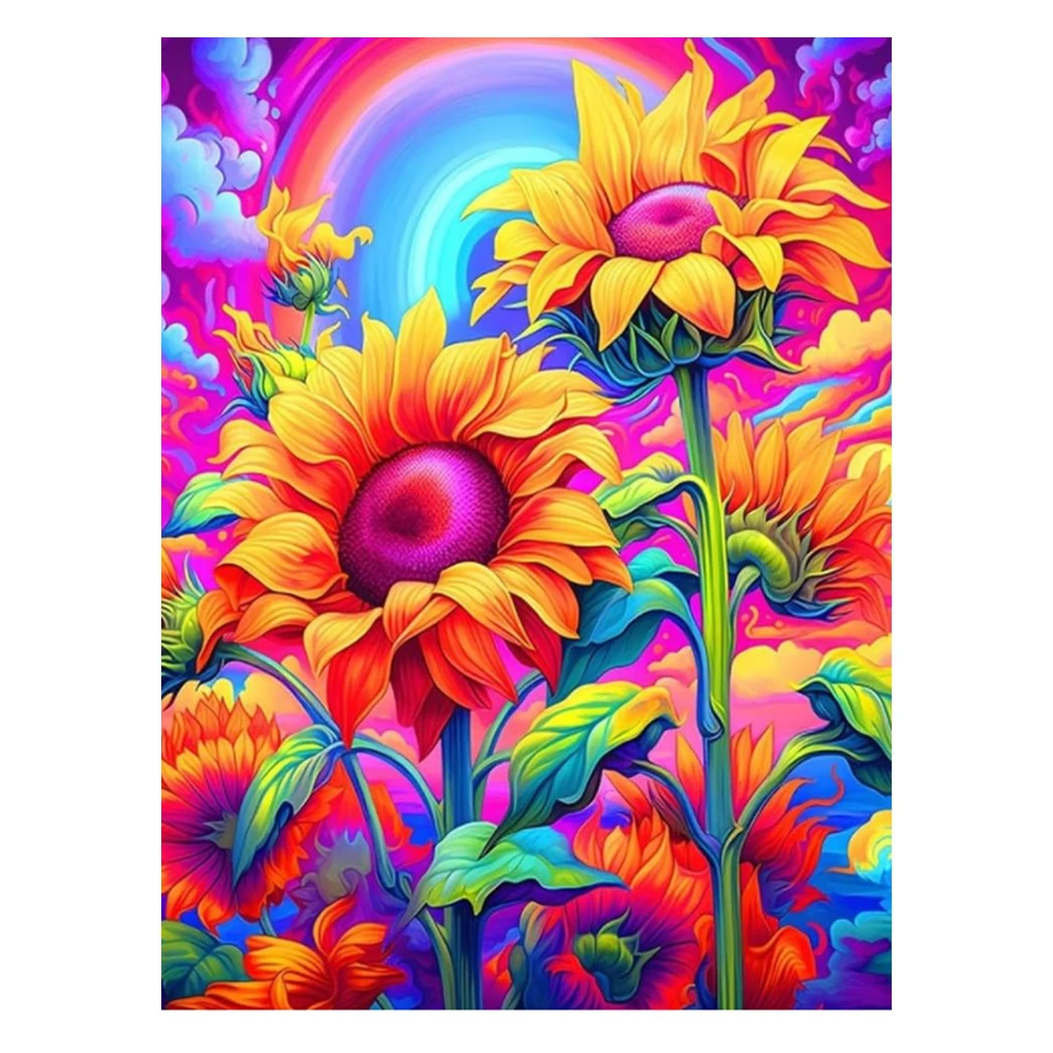 Набор алмазной живописи Подсолнух Подарочная картина Стразы 5d DIY Вышивка