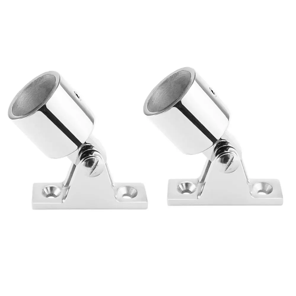 

2/4PCS Boat Accessories Stainless Steel 316 Boat Bimini Top Fitting Deck Hinge Slide Cap Pipe Eye End Cap External Canopy Tube