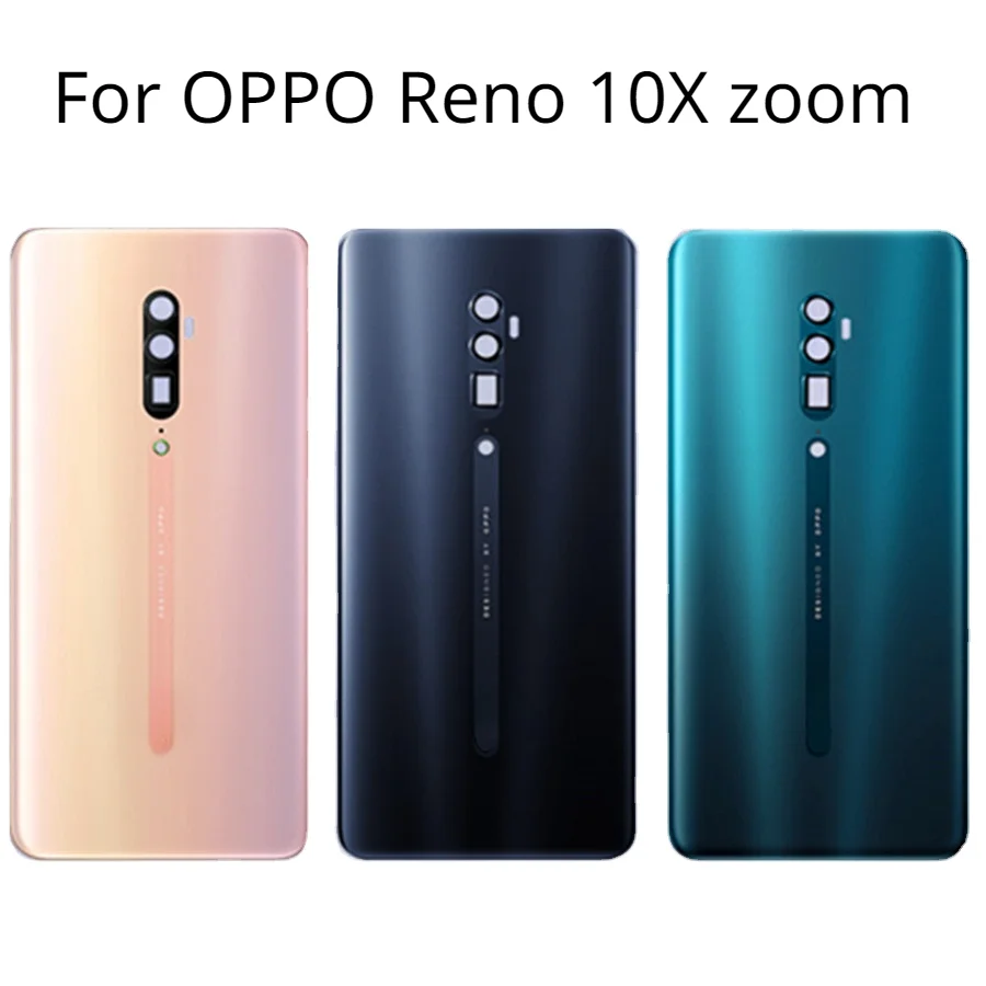 

For Oppo Reno 10X Zoom Back Cover Battery Housing Door Glass Case Shell For OPPO Reno 10X zoom Battery Cover
