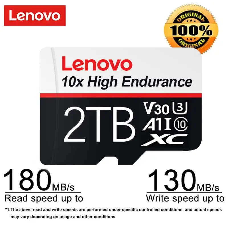 Оригинальная карта памяти Lenovo 128 ГБ 256 512 высокоскоростная A2 Micro TF SD-карта 1 ТБ для