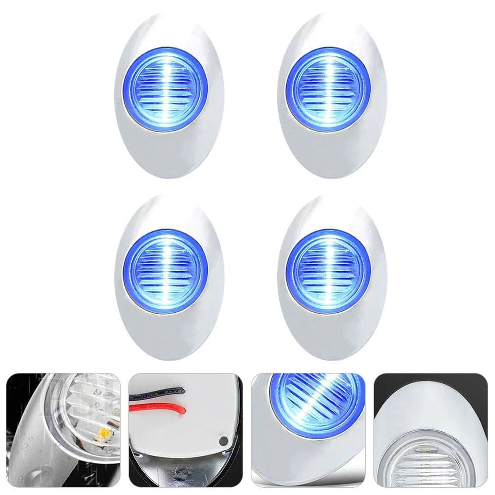 

Овальный светодиодный фонарь для лодки, 4 шт.