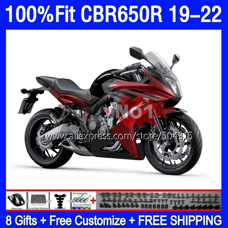 

Корпус OEM для HONDA CBR650R CBR 650R 650 CBR-650 CBR650 R 19 20 21 22 179MC.6 CBR-650R 2019 2020 2021 обтекатель винный красный