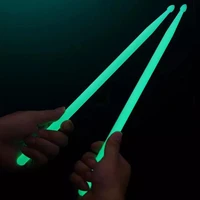 1 pair drum stick attractive glow in the dark accessory nylon jazz drumstick for drummer
