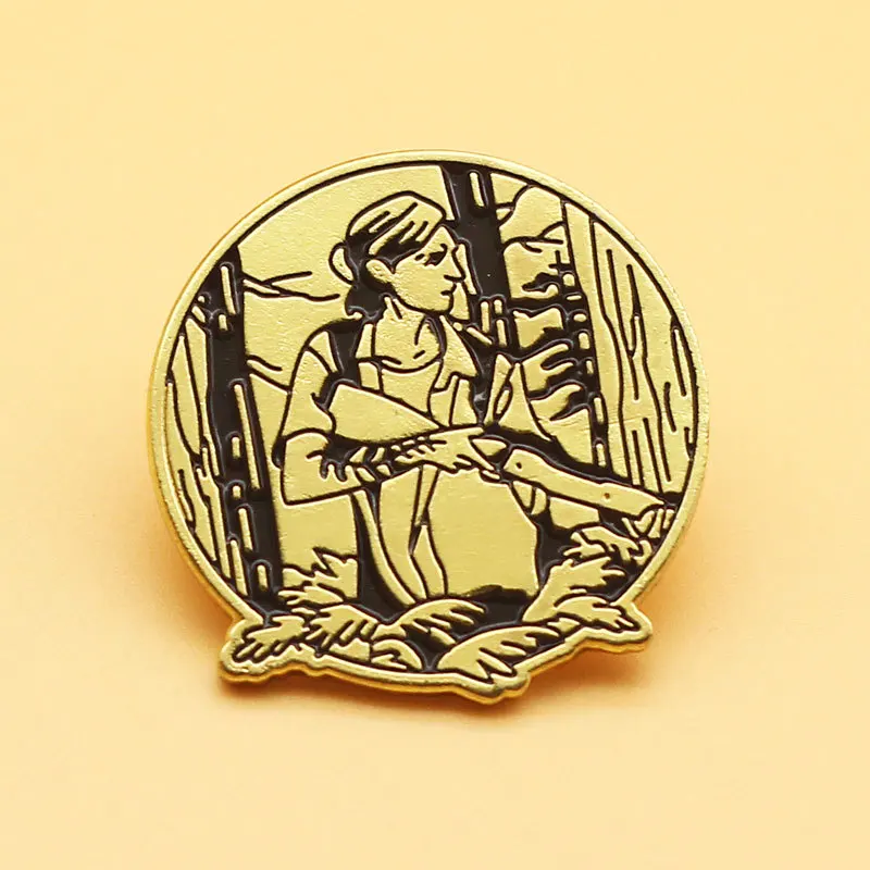 

Adventure Film Cartoon Metal Badge The Survivor Movie Anime Character Brooch Denim Jacket Backpack Pin Decoration Jewelry Gift