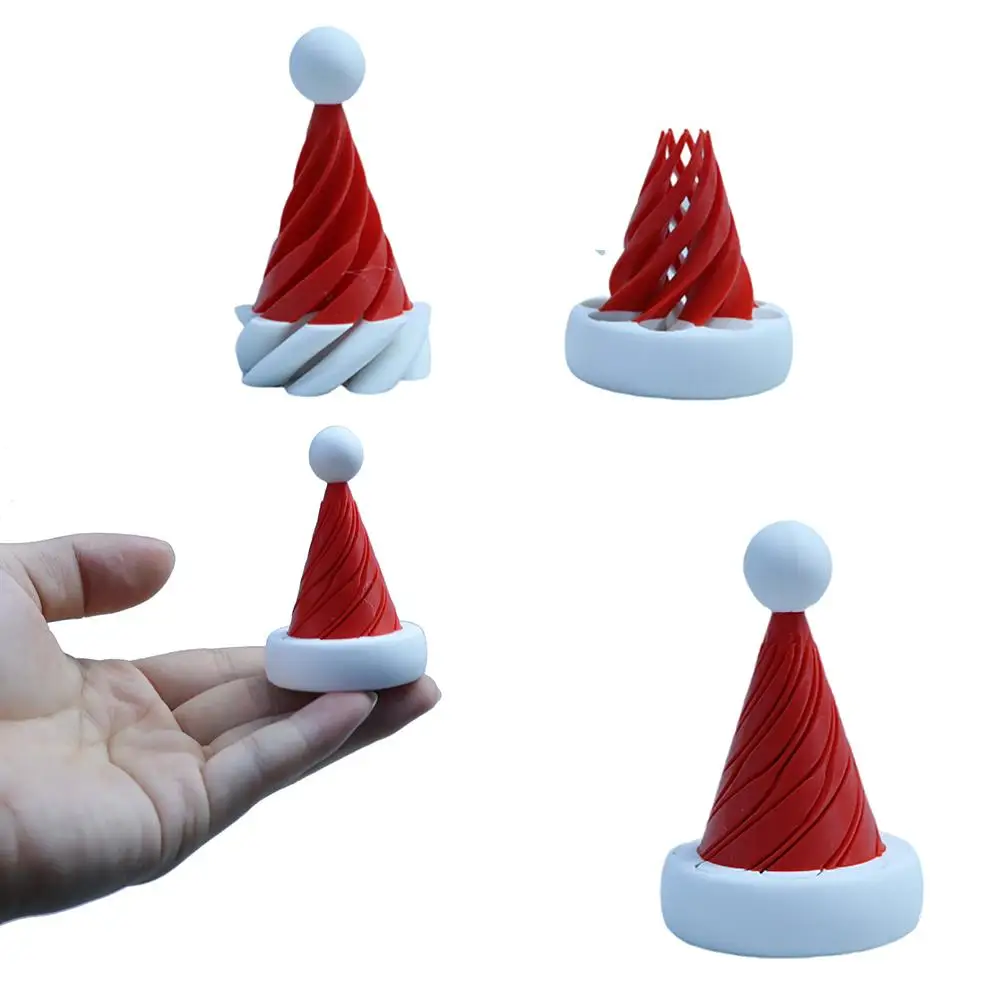 3D печатная конусная игрушка Непосуальная пирамида Рождественская елка Прошитая