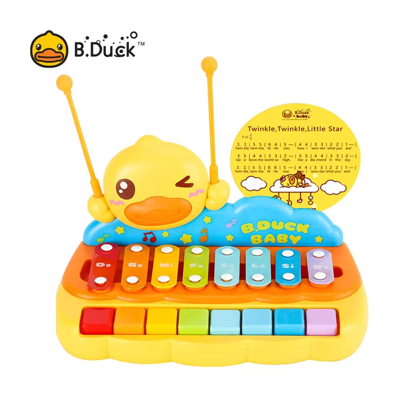 

B.Duck Eight-Tone Hand Percussion Music Piano Fun Puzzle Children's Early Music Enlightenment Toys Suitable For Infants And Todd