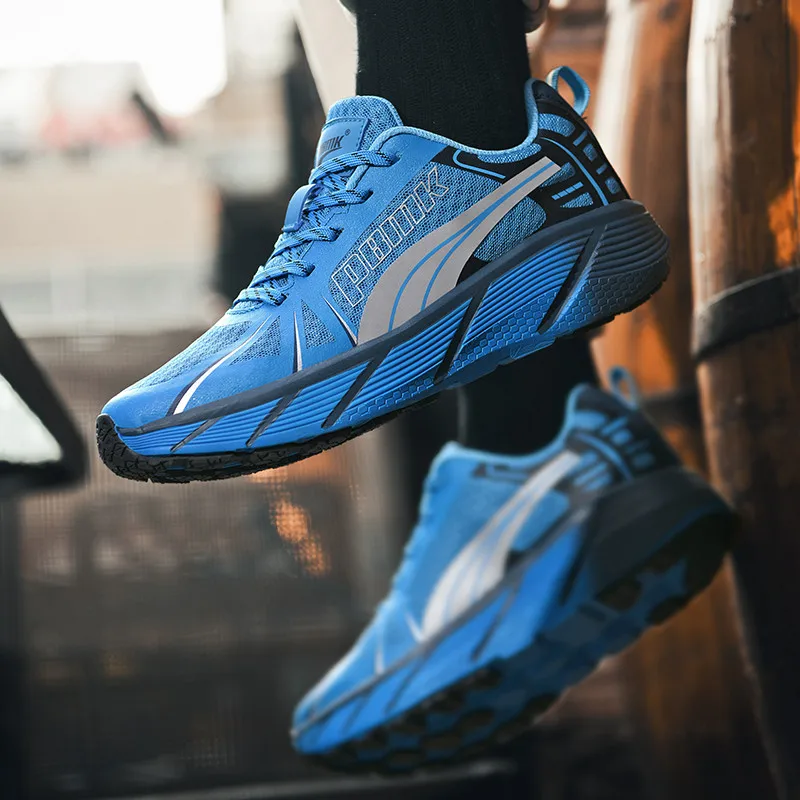 High-quality Mesh Breathable Platform Men's Running Shoes Comfortable Male Athletic Sneakers Anti-slip Casual Sports Shoes Men