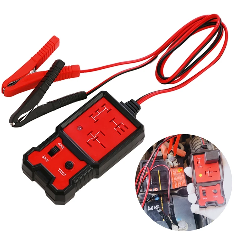 

Relay Tester 12V Universal Electronic Automotive Car Circuit Detector Battery Checker Auto Repair Tool