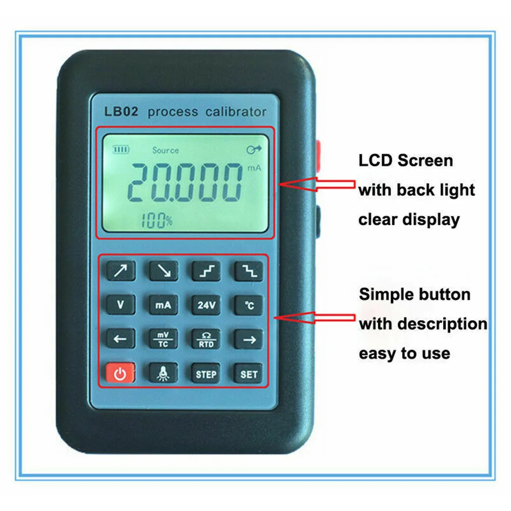 

Tester LB02 Calibrator 5 Pcs/Set 7.6x12cm Carrying Box Current Calibrators