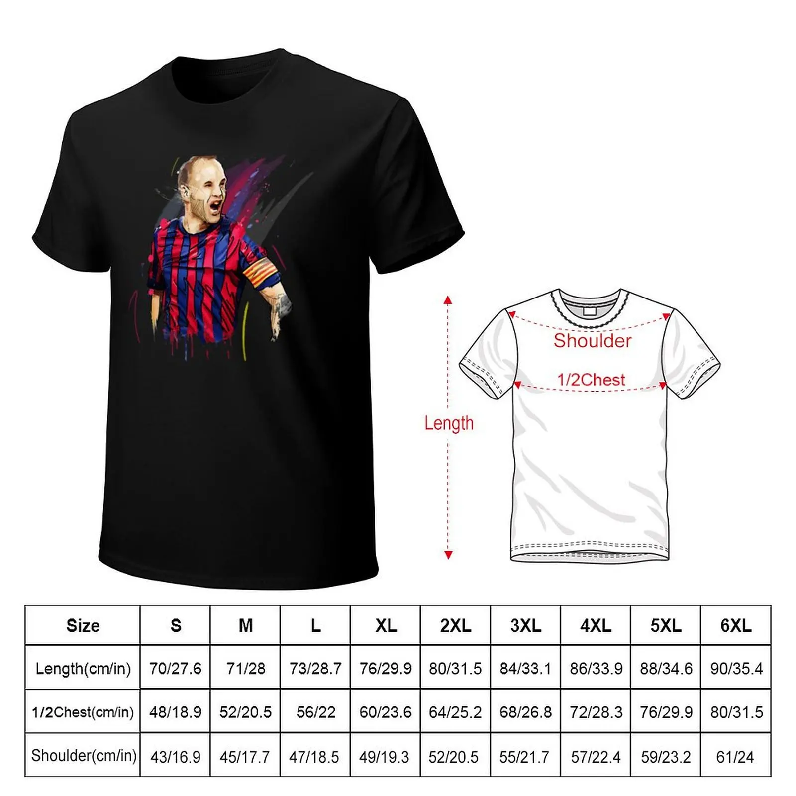 Фото Классическая футболка Iniesta большого размера свободного кроя №2