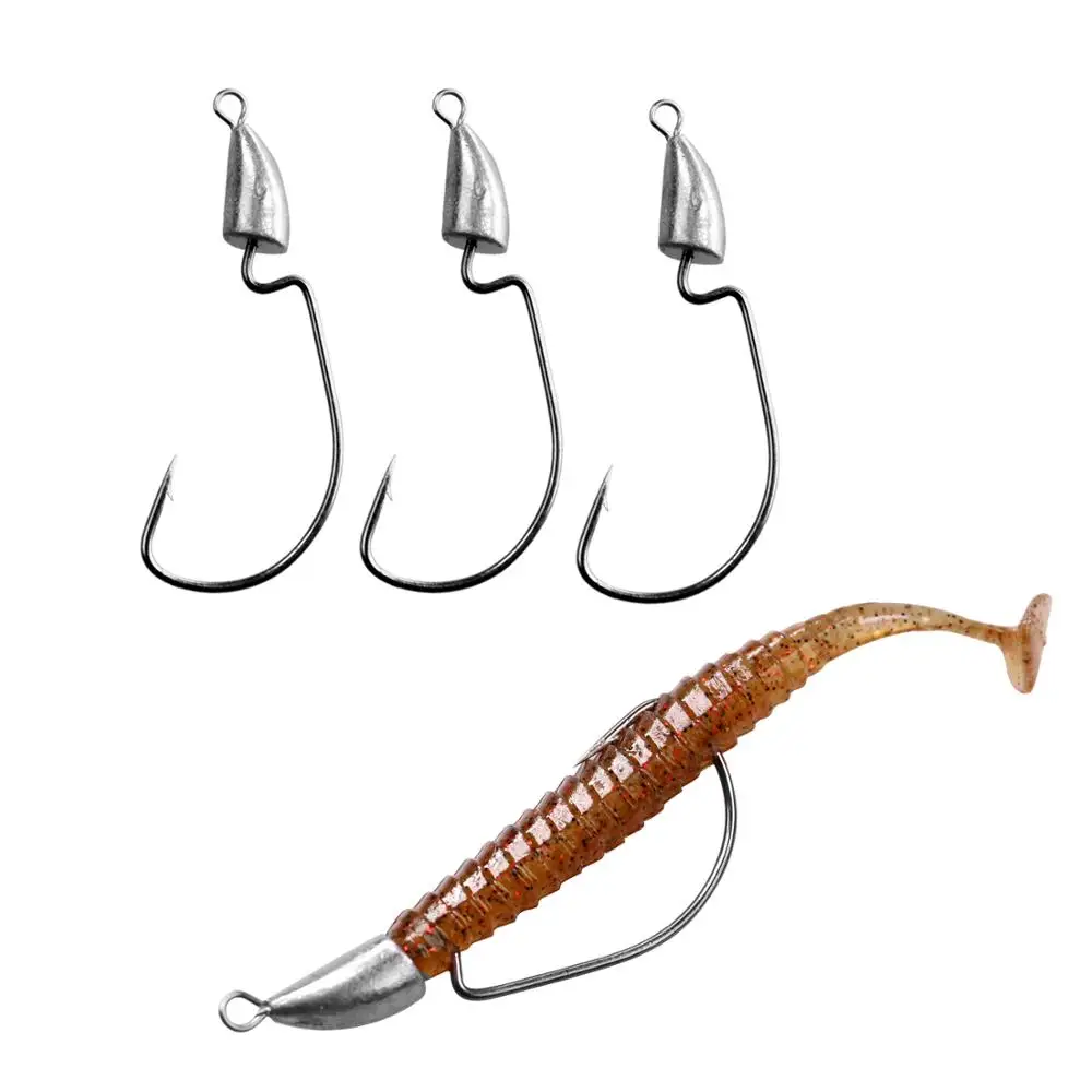 

Thkfish лобзик рыболовный крючок 3.5g 5g 7 г 10 г 14 г 20 г пулеобразная головка крючок без шнуровки офсетный крючок под червя для ловли карпа