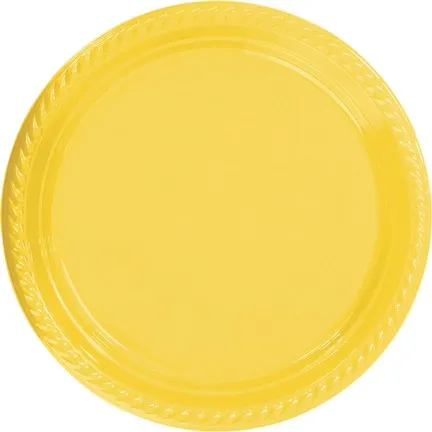 

Желтая пластиковая пластина 22 см 25li