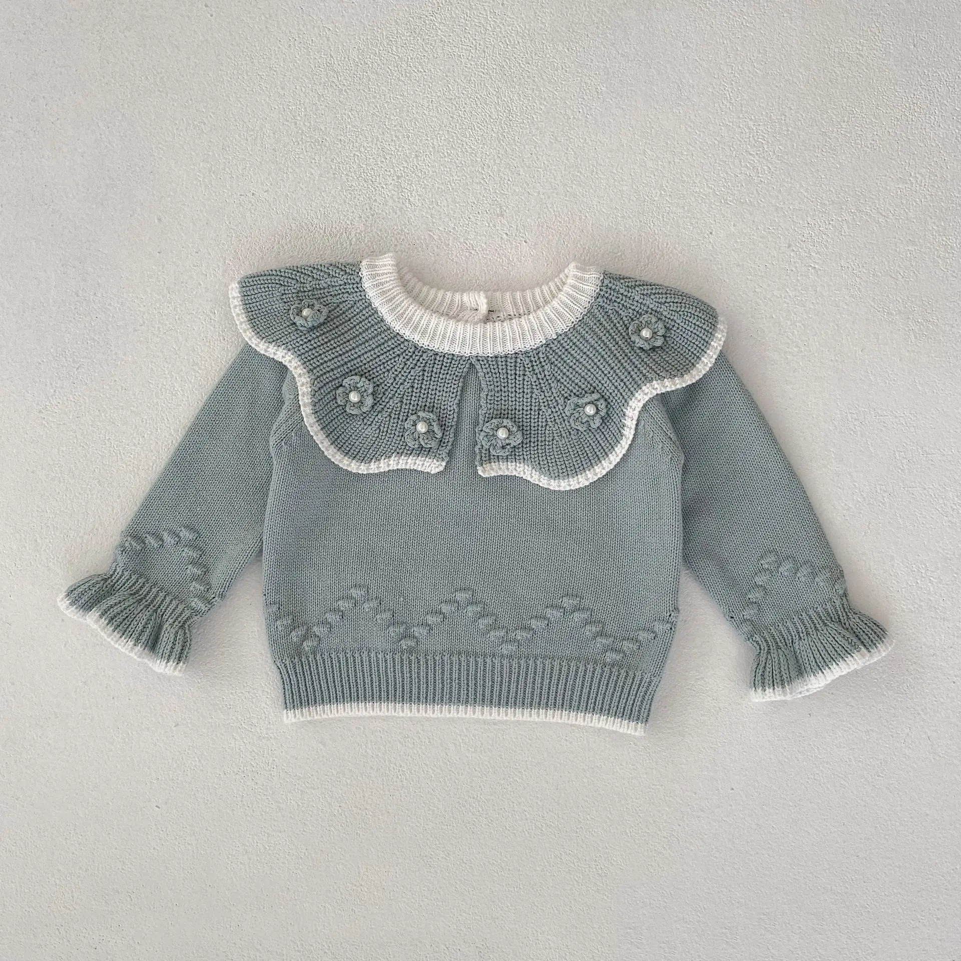 

Fashion Baby Girl Knit Clothes Applique Cardigan for Girl Knitted Sweaters Autumn Baby Sweater Outerwear Children Girl Knitwear