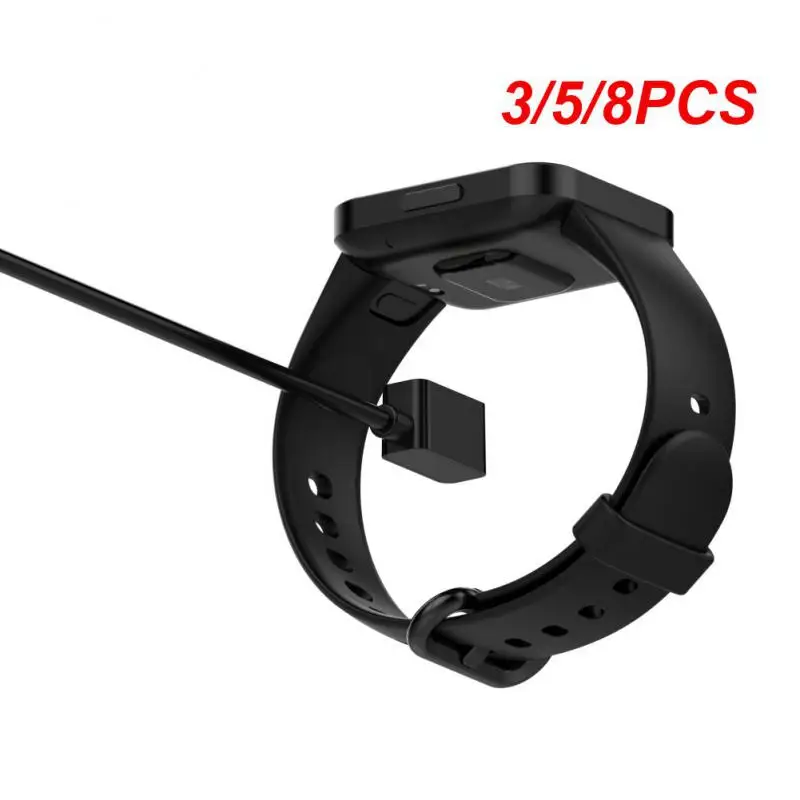 

3/5/8PCS Magnetic Probe Smart Bracelet High Working Efficiency Charging Base Good Anti-interference Performance Black