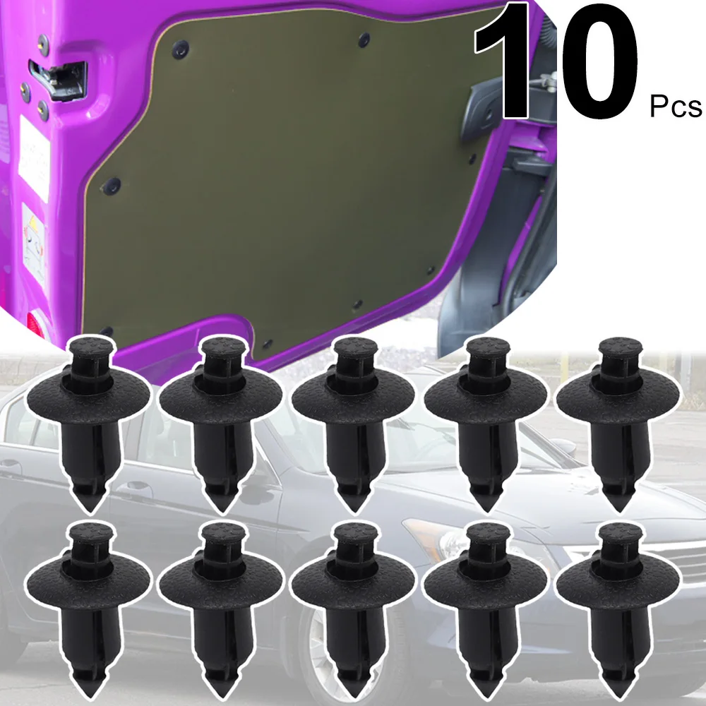 10 шт. для Honda Accord 2008-2012 HR-V Insight NSX Civic, подкладка багажника, защитные щитки отсека двигателя, внутренние накладки, зажимы для обивки, заклепки