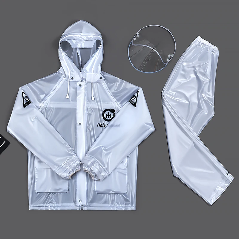 

Прозрачная водонепроницаемая куртка из ПВХ для детей