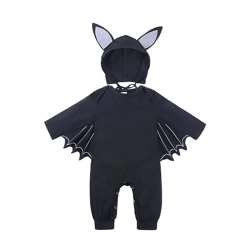 

Toddler Baby Boys Girls Bodysuits+Hat Long Sleeve Cotton Newborn Baby Boys Girls Jumpsuit Halloween Cosplay Clothing