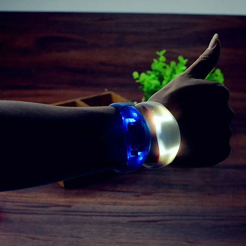 10 шт. мигающий браслет с управлением звуком светящийся для вечеринки бар подарок