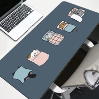 kawaii large large personality design mouse pad cute cat player mouse mat computer office pads home desk masues pc accessories