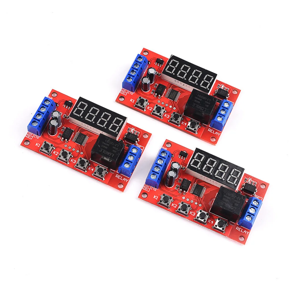 

DC 5V 12V 24V 10A Adjustable Time Delay Relay Module 32 Functions Digital Timing Relay Delay Trigger Switch Timer Control Switch