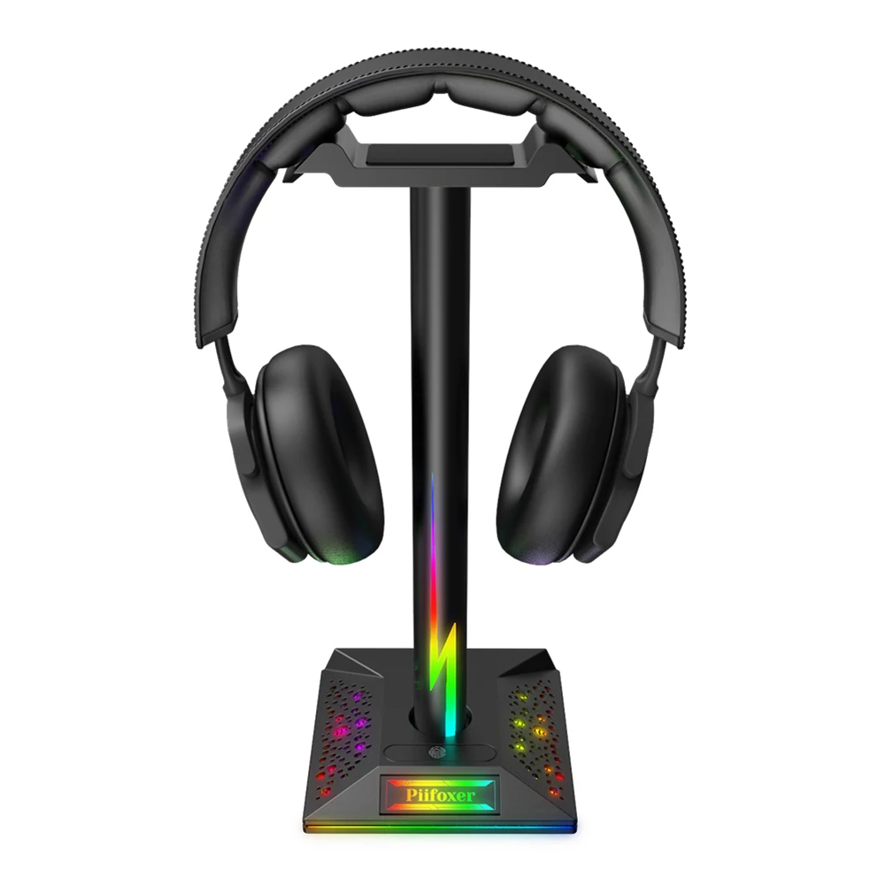 

Подставка для наушников с RGB-подсветкой и 2 USB-портами