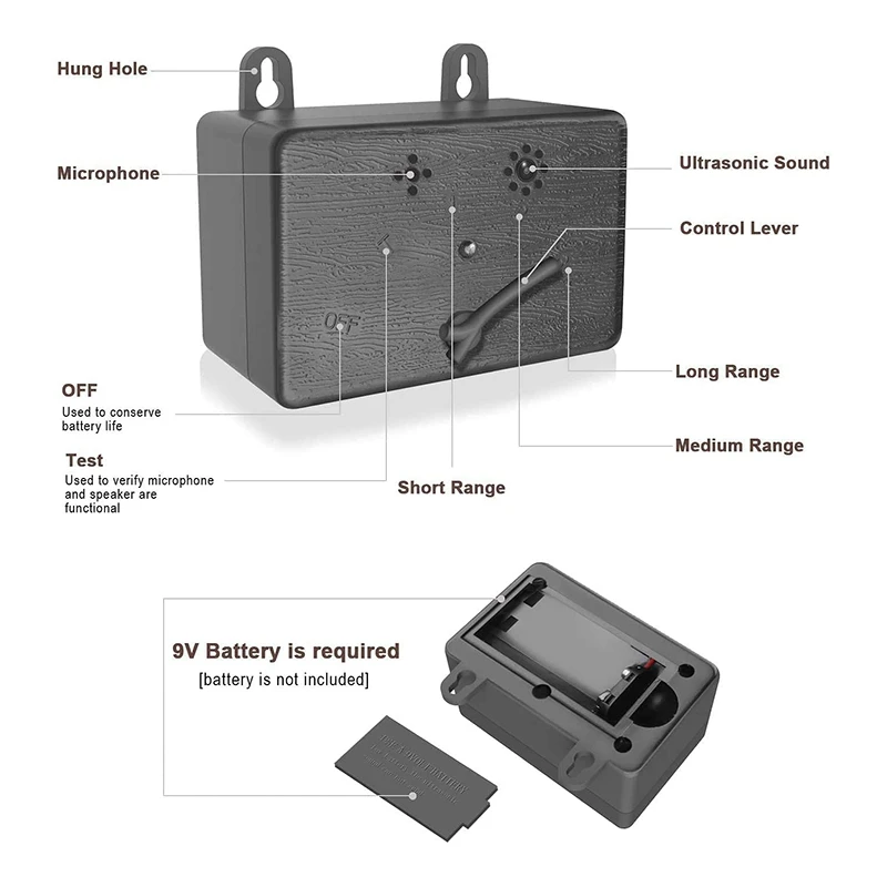 Sonic Barking Deterrents Control Device Ultrasonic Dog Bark Deterrent Upgrade Mini Repellent 50 FT Range |